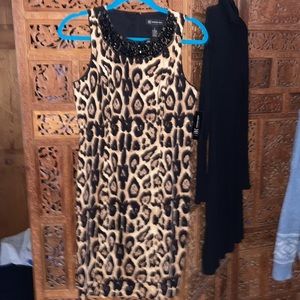 INC leopard print dress NWT